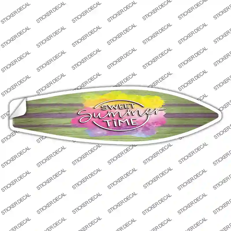 Sweet Summer Time Novelty Surfboard Sticker Decal