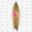 Beach Vibes Pattern Novelty Surfboard Sticker Decal