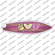 Peace Love Flip Flops Novelty Surfboard Sticker Decal