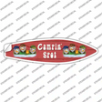 Camping Spot Six Camo Gnomes Novelty Surfboard Sticker Decal