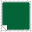 Green Solid Novelty Square Sticker Decal