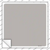 Gray Solid Novelty Square Sticker Decal