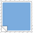 Light Blue Solid Novelty Square Sticker Decal