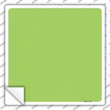 Lime Green Solid Novelty Square Sticker Decal
