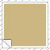 Gold Solid Novelty Square Sticker Decal