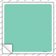 Mint Solid Novelty Square Sticker Decal