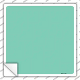 Mint Solid Novelty Square Sticker Decal