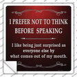 I Like Being Surprised Novelty Square Sticker Decal
