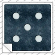 Dice Roll 5 Novelty Square Sticker Decal