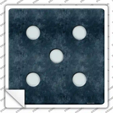 Dice Roll 5 Novelty Square Sticker Decal