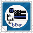 Colorado Back The Blue Novelty Square Sticker Decal