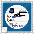 Kentucky Back The Blue Novelty Square Sticker Decal