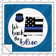 New Mexico Back The Blue Novelty Square Sticker Decal