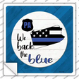 Pennsylvania Back The Blue Novelty Square Sticker Decal