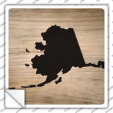 Alaska Shape Letter Tile Novelty Square Sticker Decal