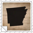 Arkansas Shape Letter Tile Novelty Square Sticker Decal