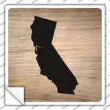 California Shape Letter Tile Novelty Square Sticker Decal