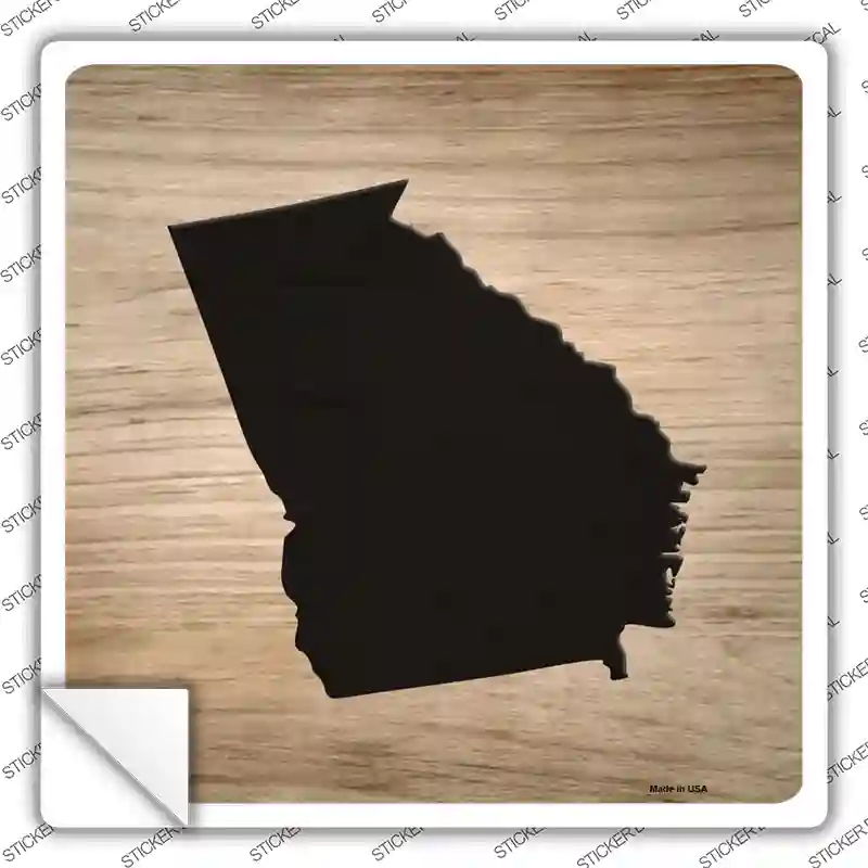 Georgia Shape Letter Tile Novelty Square Sticker Decal