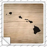 Hawaii Shape Letter Tile Novelty Square Sticker Decal