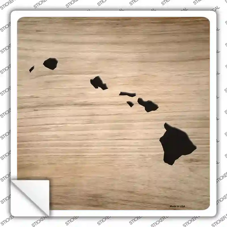 Hawaii Shape Letter Tile Novelty Square Sticker Decal