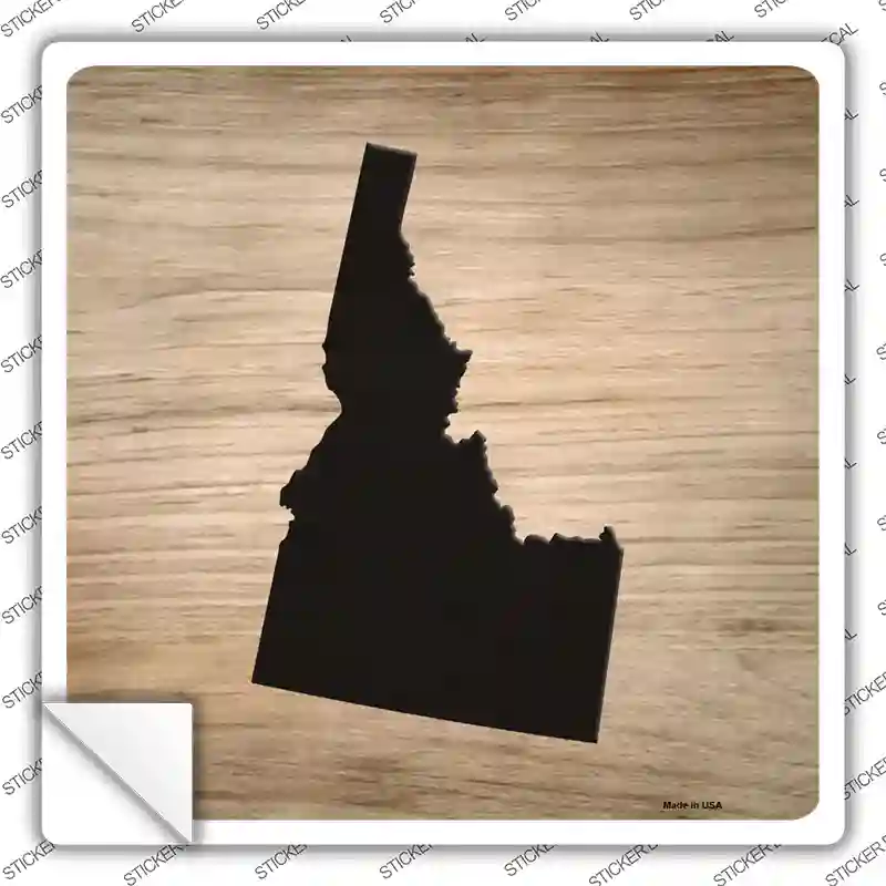 Idaho Shape Letter Tile Novelty Square Sticker Decal