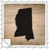 Mississippi Shape Letter Tile Novelty Square Sticker Decal