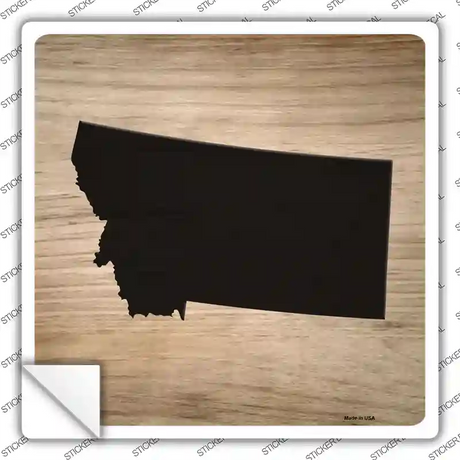 Montana Shape Letter Tile Novelty Square Sticker Decal