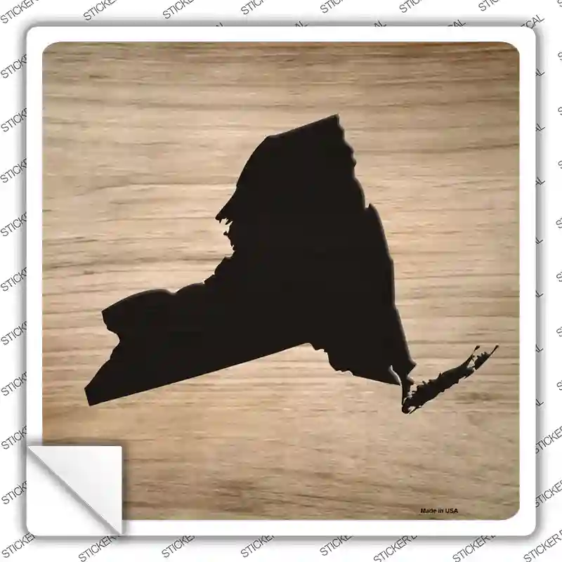 New York Shape Letter Tile Novelty Square Sticker Decal