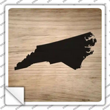 North Carolina Shape Letter Tile Novelty Square Sticker Decal