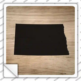 North Dakota Shape Letter Tile Novelty Square Sticker Decal