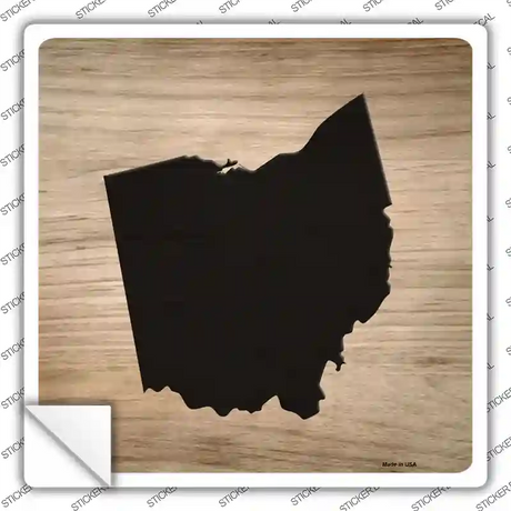 Ohio Shape Letter Tile Novelty Square Sticker Decal