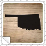 Oklahoma Shape Letter Tile Novelty Square Sticker Decal