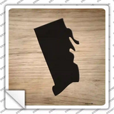 Rhode Island Shape Letter Tile Novelty Square Sticker Decal