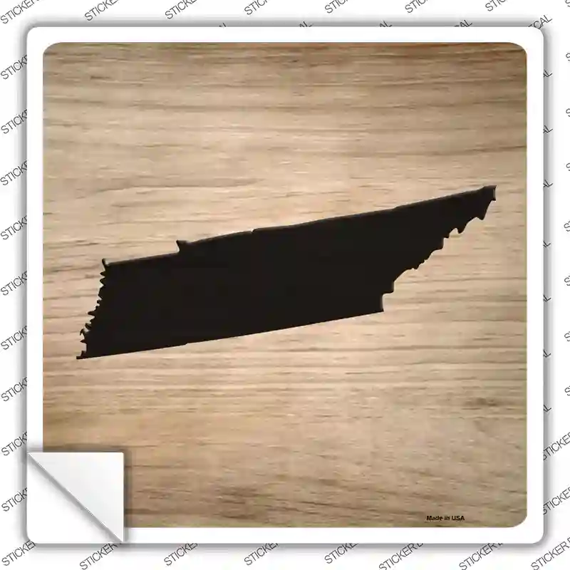 Tennessee Shape Letter Tile Novelty Square Sticker Decal