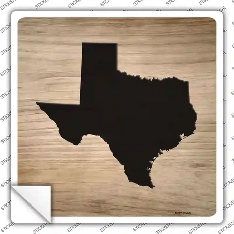 Texas Shape Letter Tile Novelty Square Sticker Decal