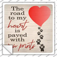 Road to my Heart Novelty Square Sticker Decal