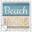 Beach House Novelty Square Sticker Decal
