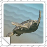 Sea turtle Picture Novelty Square Sticker Decal