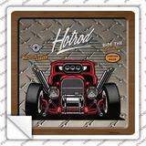 Red Ride The Classic Novelty Square Sticker Decal