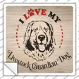Love My Livestock Dog Novelty Square Sticker Decal
