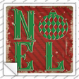 Noel Ornament Novelty Square Sticker Decal