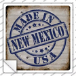 New Mexico Stamp On Wood Novelty Square Sticker Decal