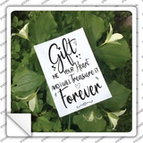 Treasure Your Heart Forever Novelty Square Sticker Decal