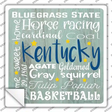 Kentucky Motto Novelty Square Sticker Decal