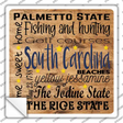 South Carolina Motto Novelty Square Sticker Decal