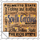 South Carolina Motto Novelty Square Sticker Decal
