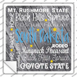 South Dakota Motto Novelty Square Sticker Decal