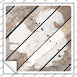 Squirrel Silhouette Wood Plank Novelty Square Sticker Decal
