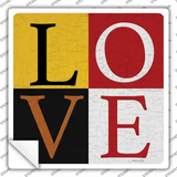 LOVE Novelty Square Sticker Decal