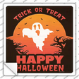 Trick or Treat Ghost Novelty Square Sticker Decal
